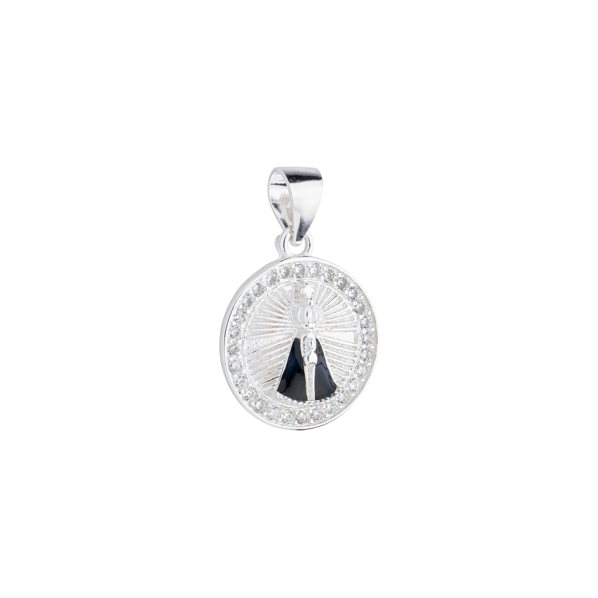 Colar Nossa Senhora Aparecida - Prata 925